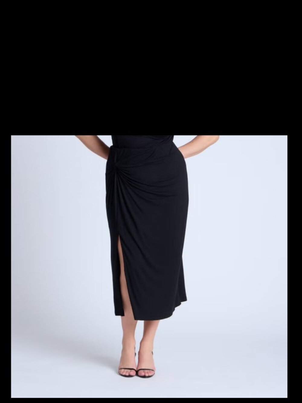 Twist Skirt With Slit